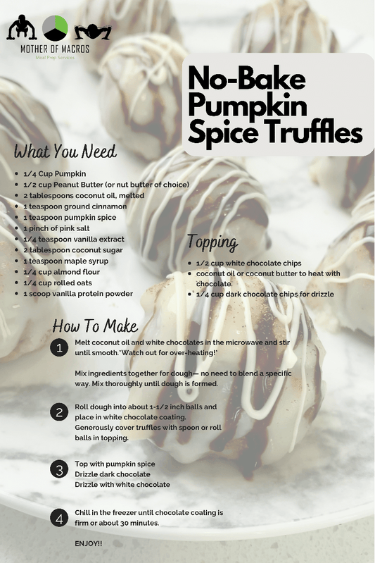 Healthy Pumpkin Spice Truffles