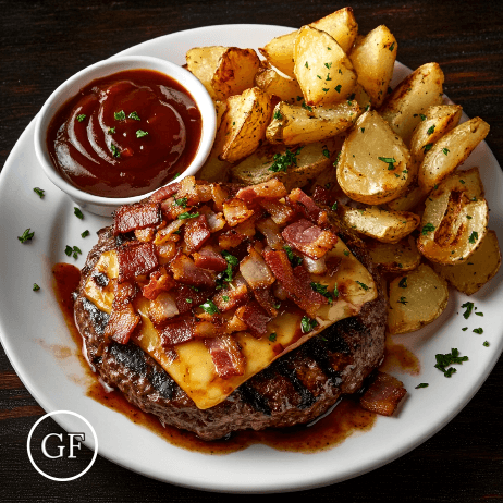 *BBQ Gouda Bacon Burger meal prep - Mother of Macros