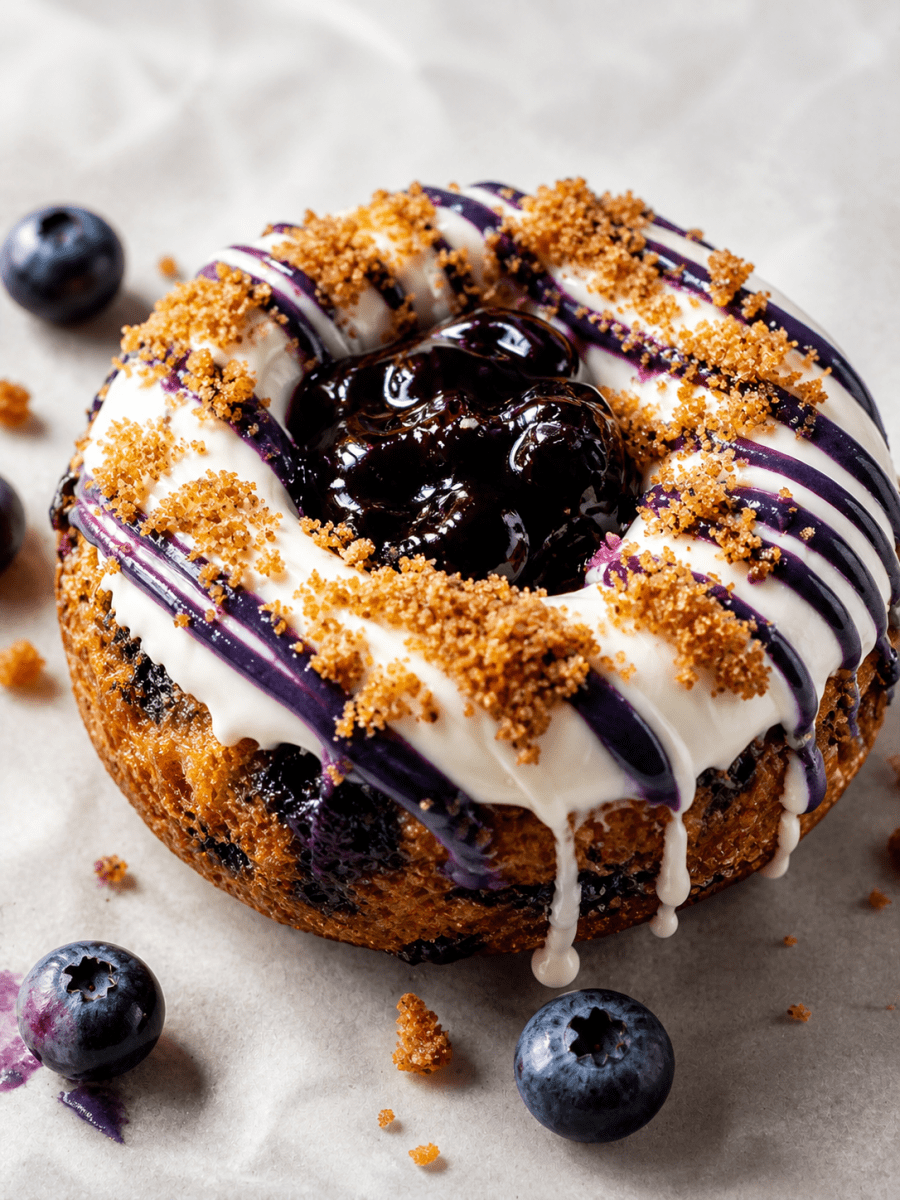 *Clean Cheatz: Blueberry Streusel Protein Donuts (4 Pack) meal prep - Mother of Macros