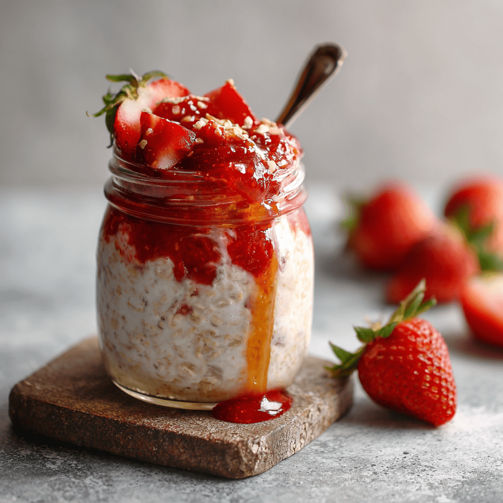 *Berry Overnight Oats meal prep - Mother of Macros