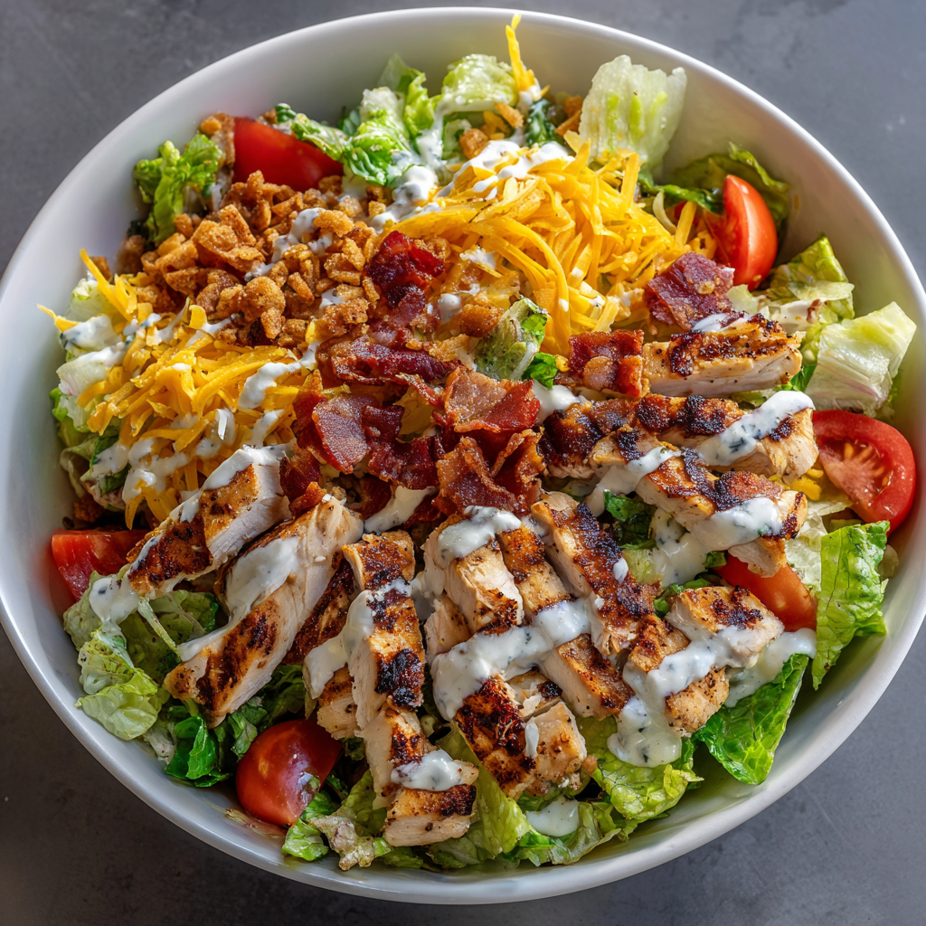 Fresh 'n Fit Chicken Club Salad - meal prep - Mother of Macros