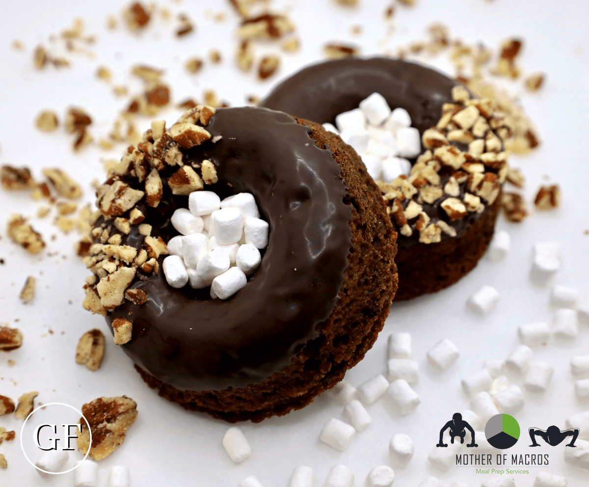 *Clean Cheatz: Rocky Road Donuts 4Pack meal prep - Mother of Macros