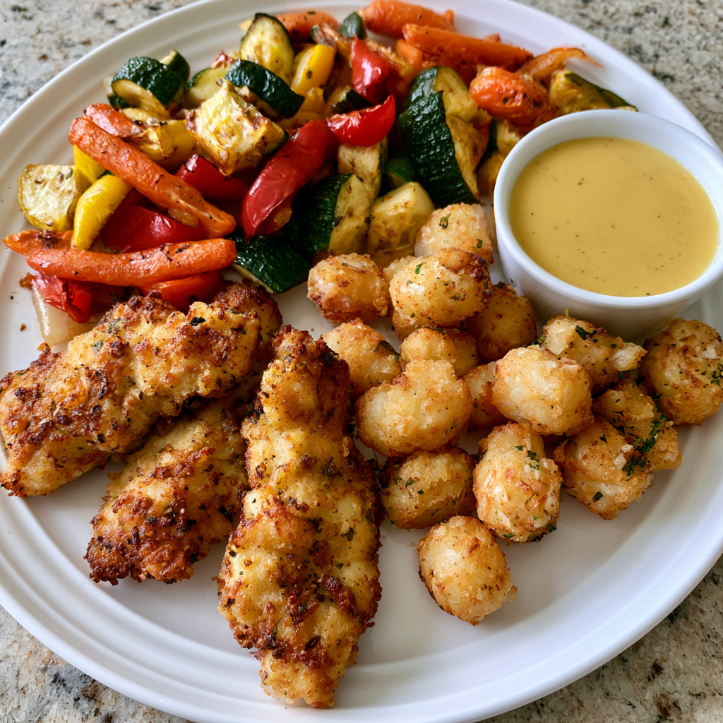 Honey Mustard Chicken Tenders meal prep - Mother of Macros