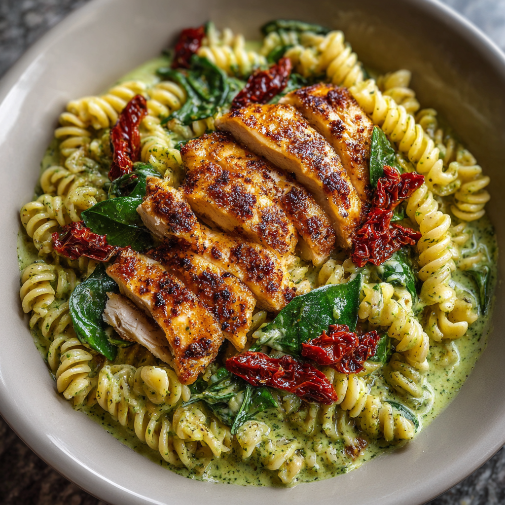 *Protein Pesto Chicken meal prep - Mother of Macros