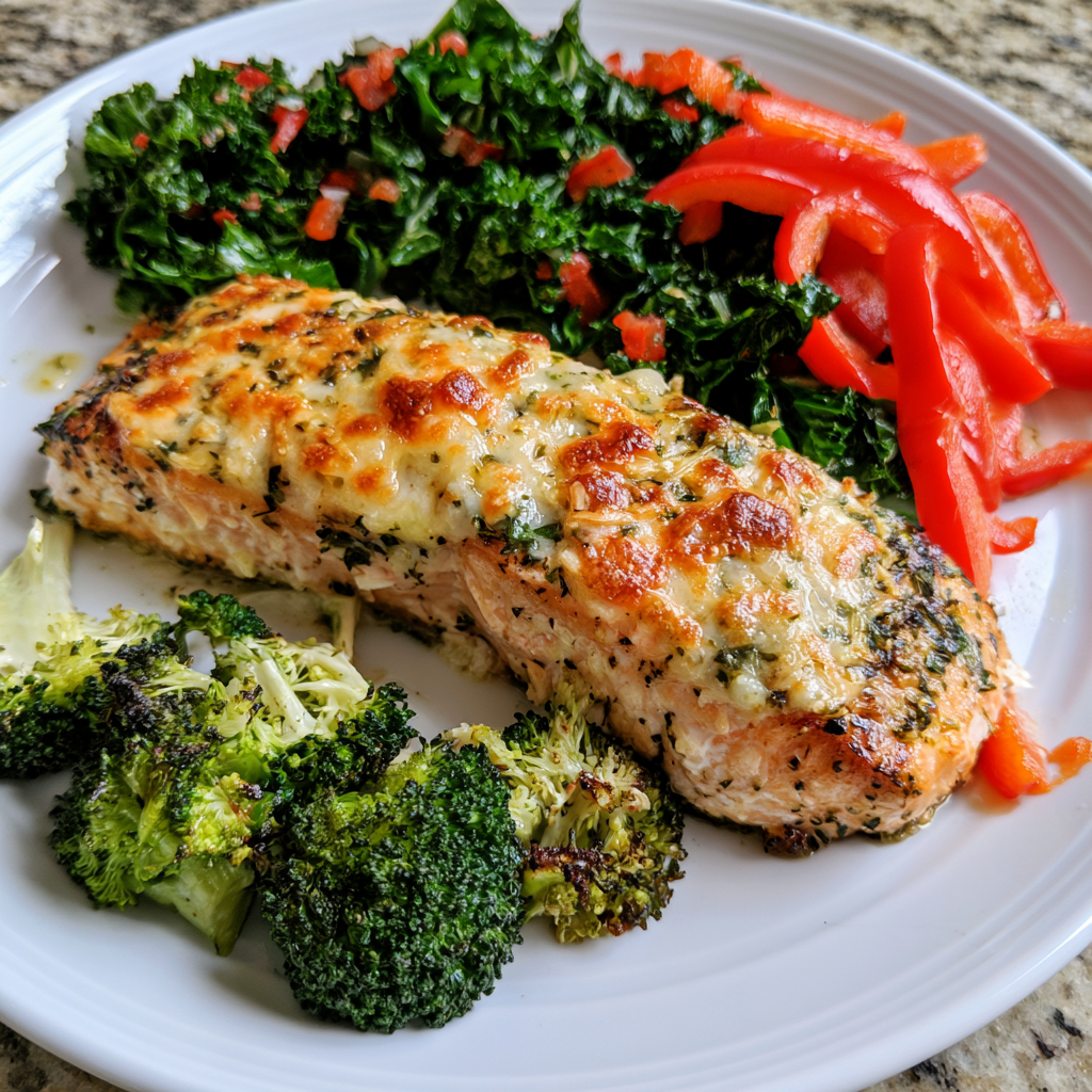 *Baked Caesar Salmon