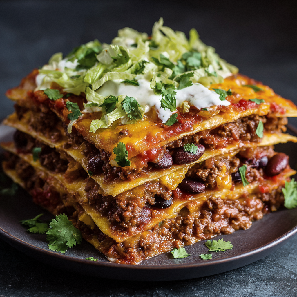 *Mile High Taco Pie meal prep - Mother of Macros