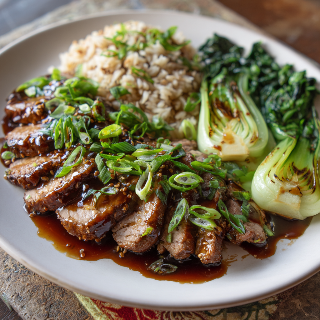 *Asian Ginger Pork Tenderloin Entree meal prep - Mother of Macros