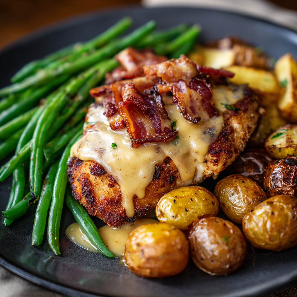 *Bacon Swiss Crispy Chicken meal prep - Mother of Macros
