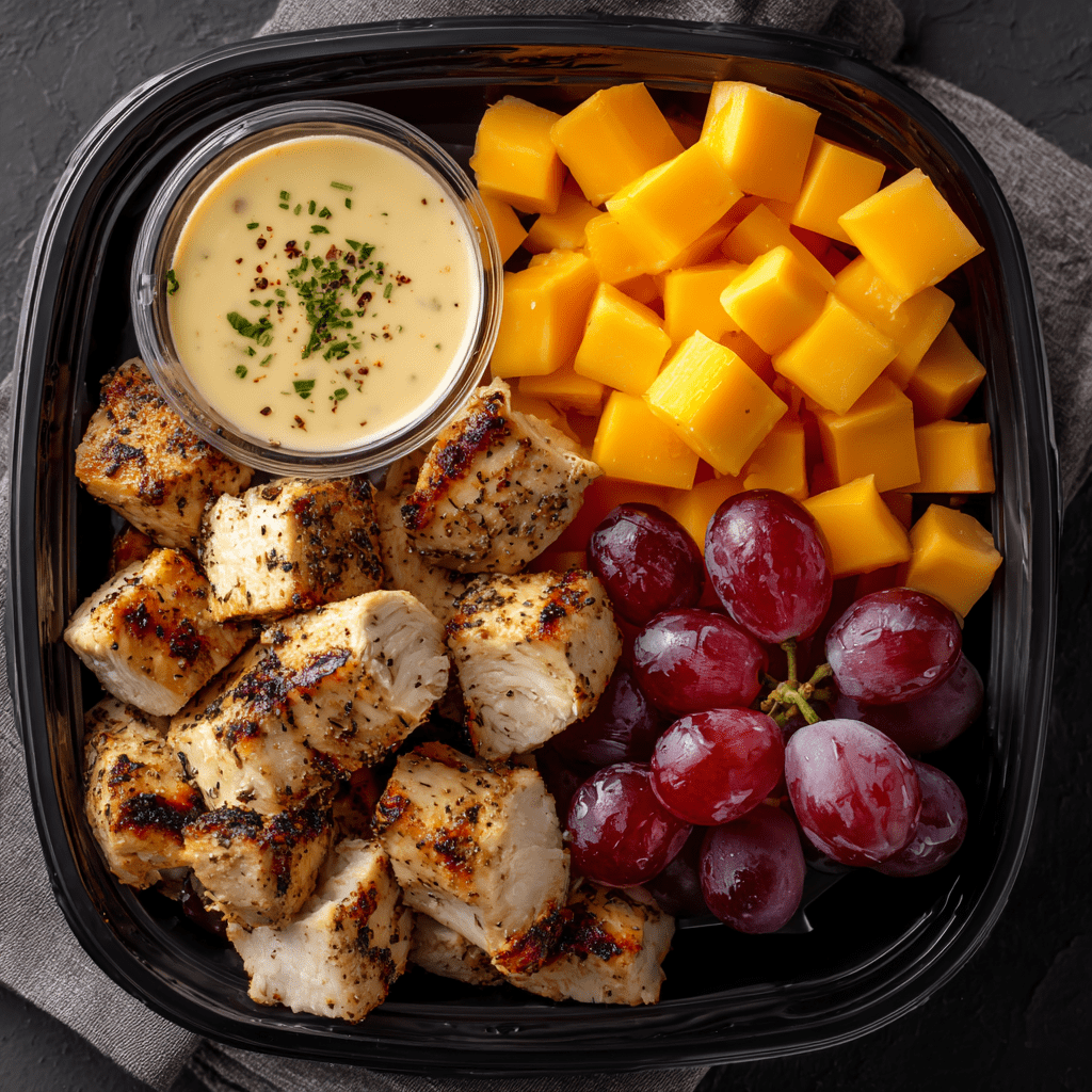 Fresh 'n Fit: Grilled Chicken Dippers meal prep - Mother of Macros