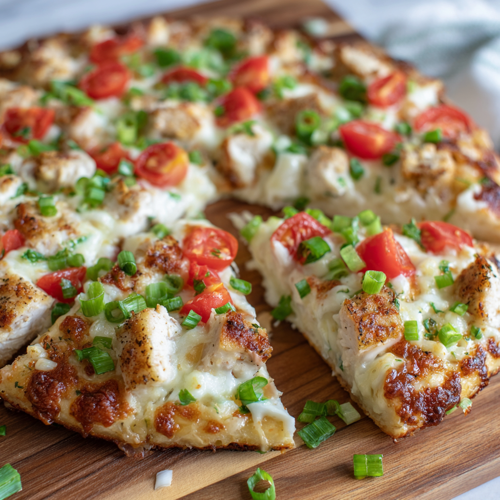 *Chicken Garlic Pizza meal prep - Mother of Macros