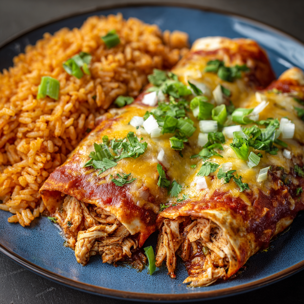 Creamy Chicken Enchiladas