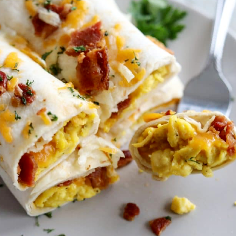 *Protein Breakfast Burrito meal prep - Mother of Macros