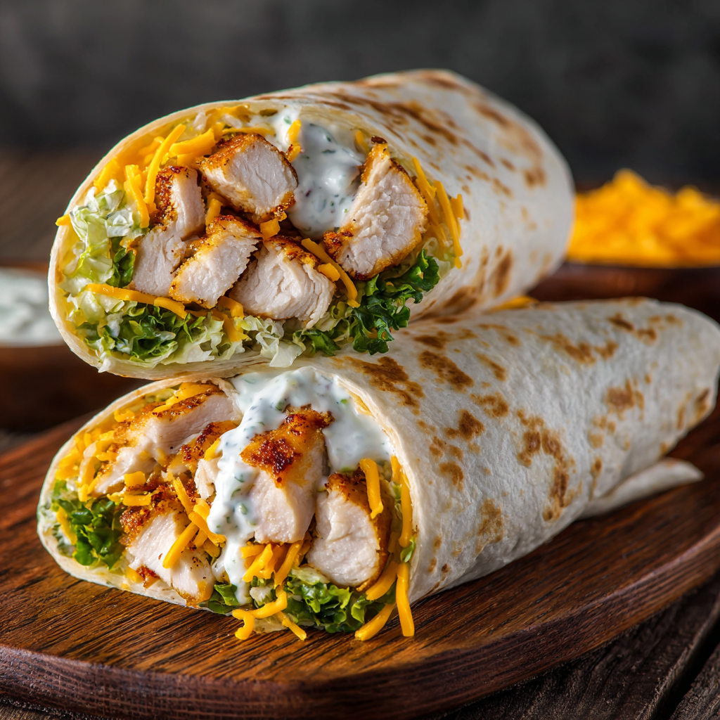 Fresh 'n Fit: Ranch Chicken Snack Wrap - meal prep - Mother of Macros