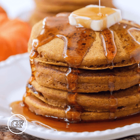 Pumpkin Spice Protein Pancakes meal prep - Mother of Macros