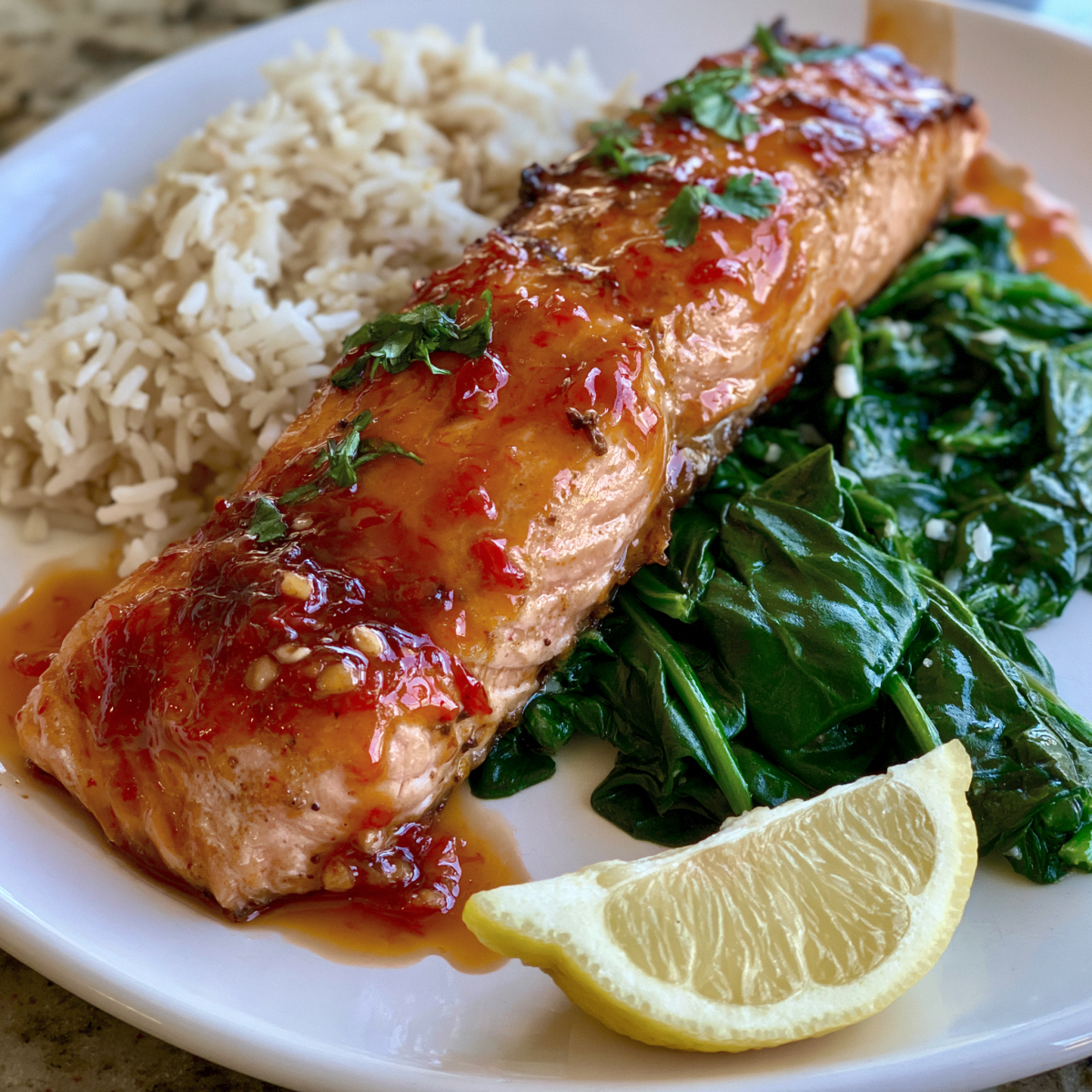 Sweet Thai Chili Salmon meal prep - Mother of Macros
