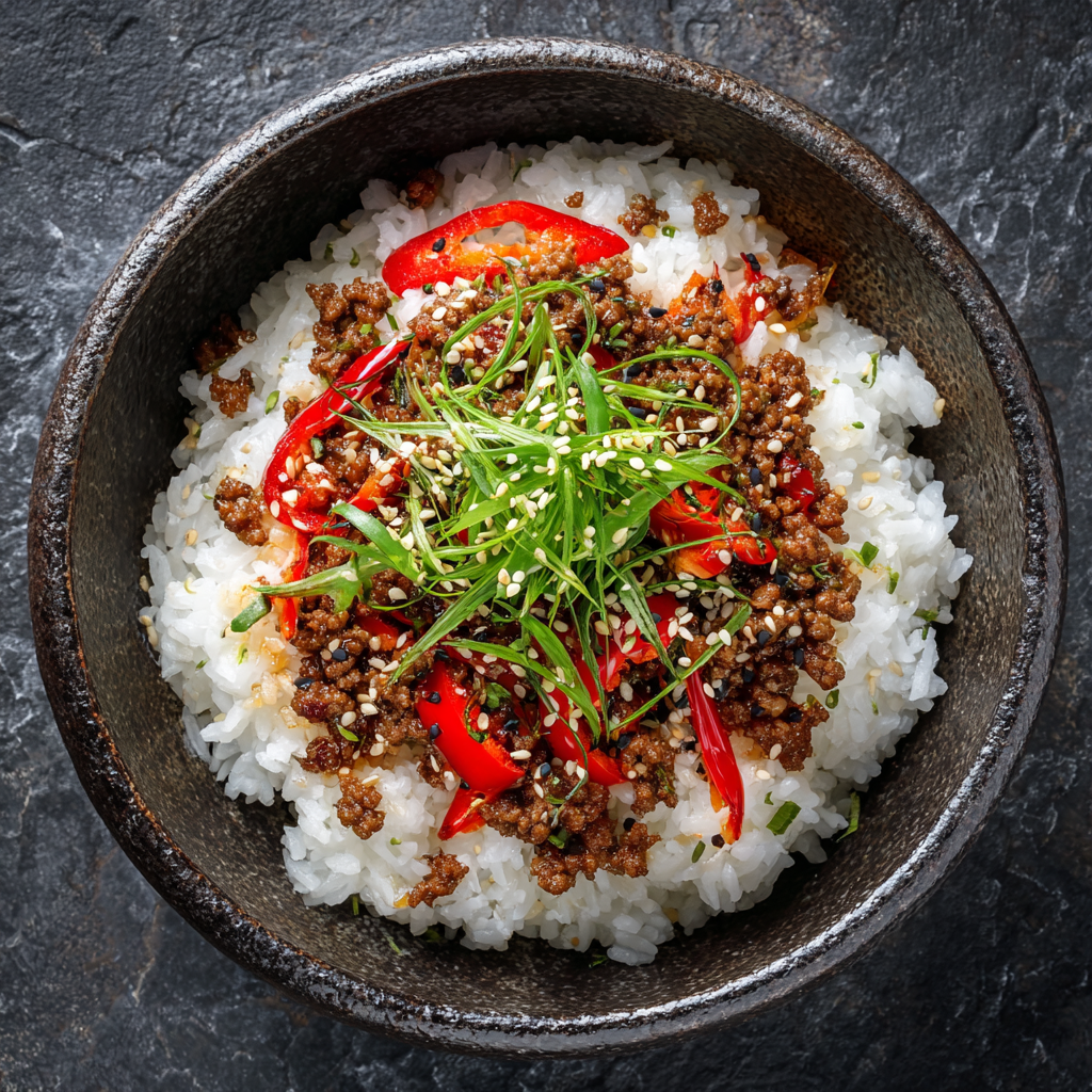 *Teriyaki Beef Bowl Entree meal prep - Mother of Macros