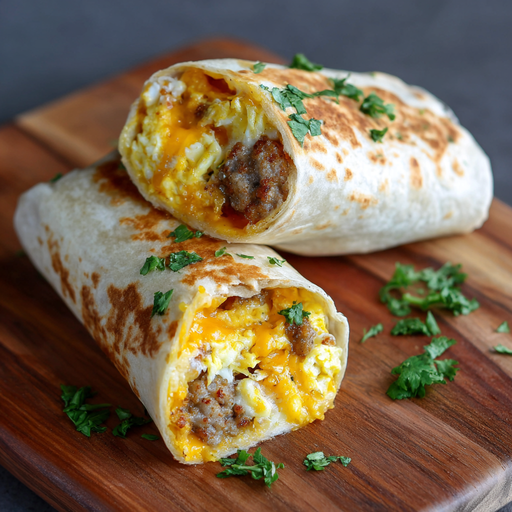 *Breakfast: Sunrise Breakfast Burrito meal prep - Mother of Macros
