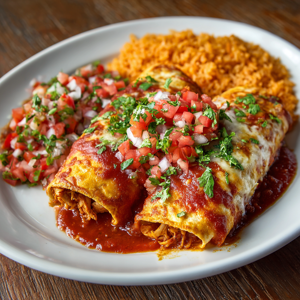 Fiesta Chicken Enchiladas meal prep - Mother of Macros