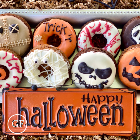Clean Cheatz: Jack Skellington Halloween Donuts 4Pack meal prep - Mother of Macros