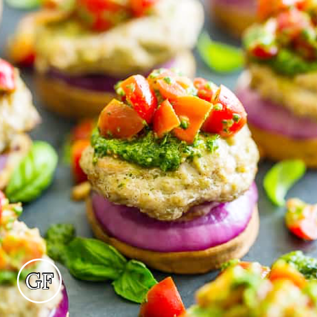 *Pesto Turkey Burger