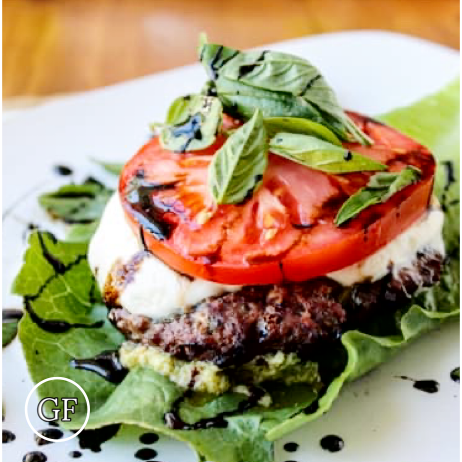 *Pesto Caprese Burger