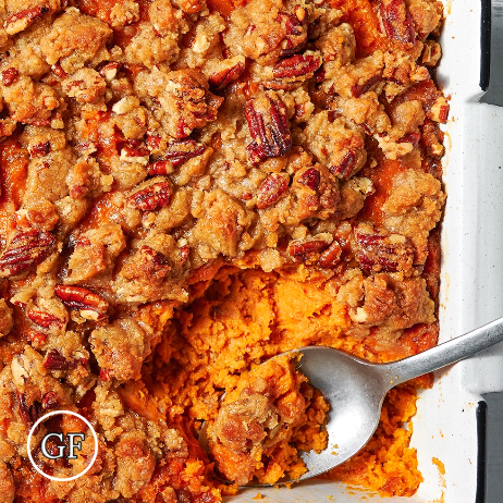 Holiday Side Dishes: Sweet Potato & Pecan Casserole meal prep - Mother of Macros