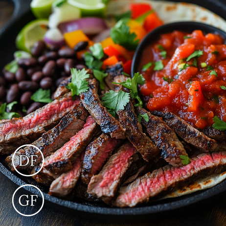 *Sirloin Steak Fajitas meal prep - Mother of Macros