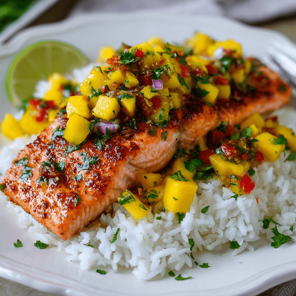 Island Glazed Salmon