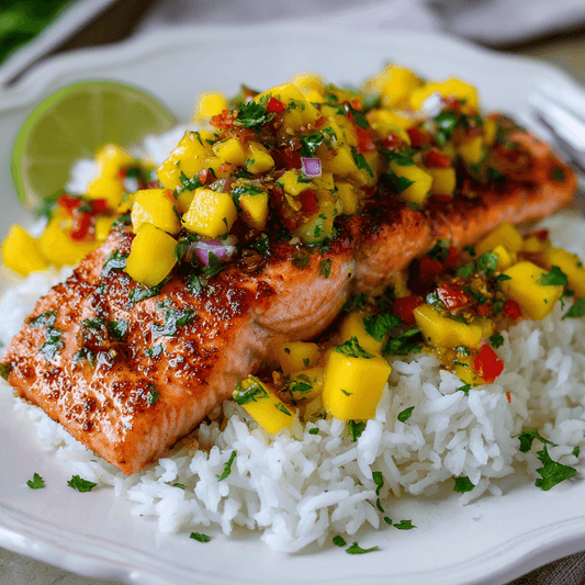 *Island Glazed Salmon meal prep - Mother of Macros