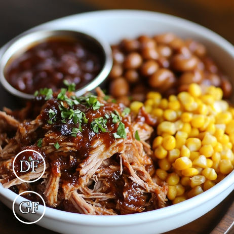 Sweet & Smoky BBQ Pulled Pork meal prep - Mother of Macros