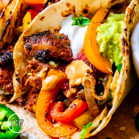 Fiery Chicken Fajitas - Mother of Macros