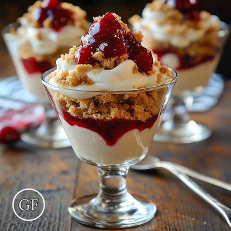 *Clean Cheatz: Cherry Cheesecake Protein Parfait Image