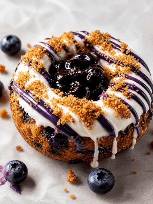 *Clean Cheatz: Blueberry Streusel Protein Donuts (4 Pack) meal prep - Mother of Macros