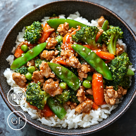 *Savory Asian Turkey Stir Fry meal prep - Mother of Macros