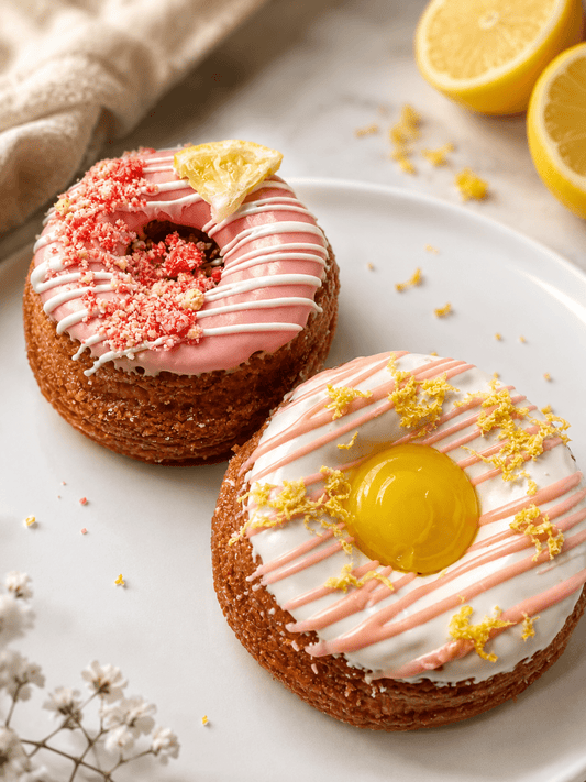 *Clean Cheatz: Strawberry Lemon Bliss Donuts (4 Pack) meal prep - Mother of Macros
