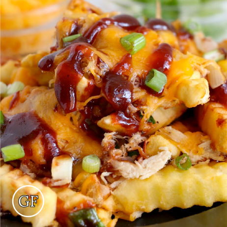 BBQ Pulled Pork Cheddar Fries meal prep - Mother of Macros