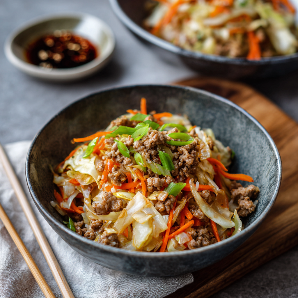 Eggroll in a Bowl Entree meal prep - Mother of Macros