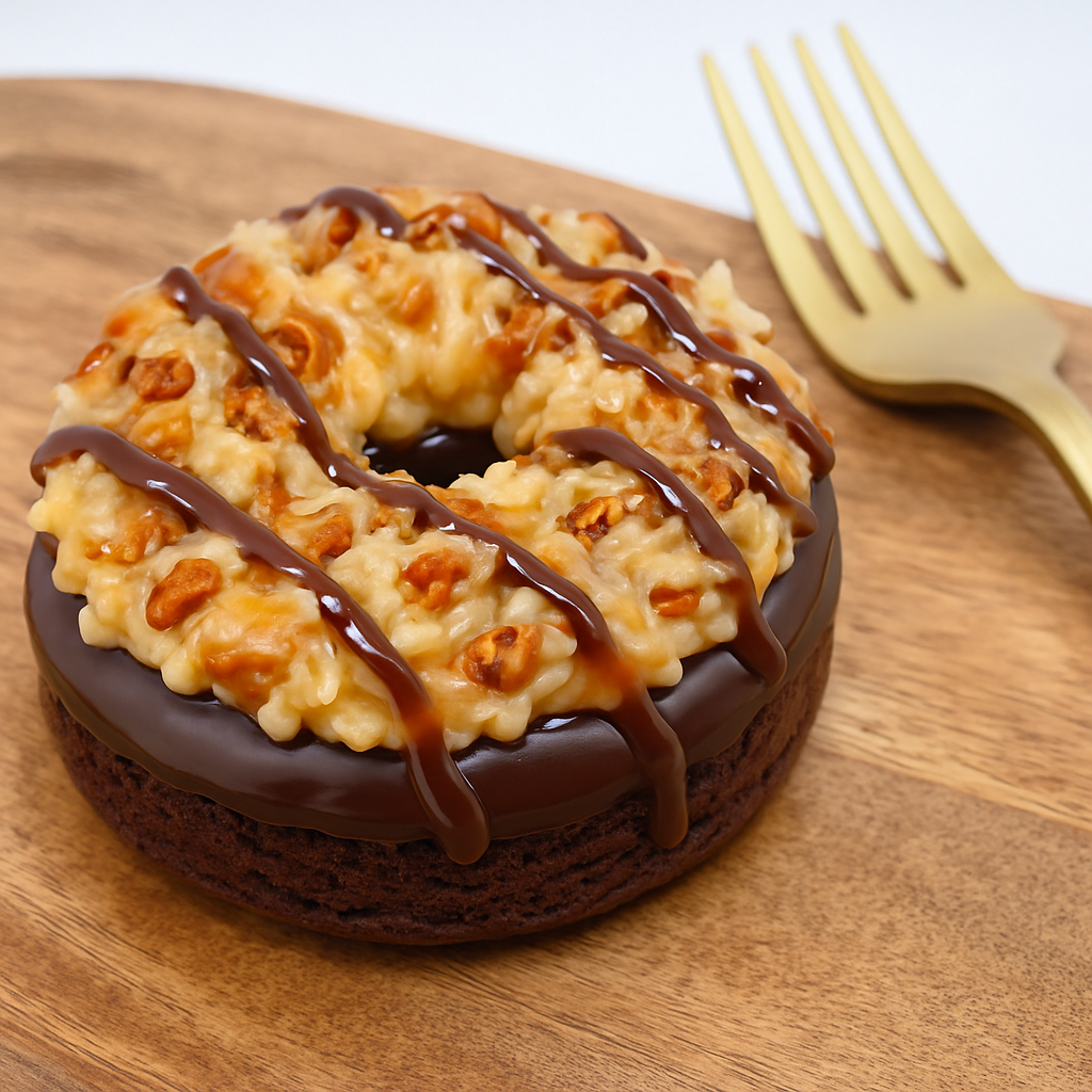 Clean Cheatz: German Chocolate 4 Pack of Donuts Image