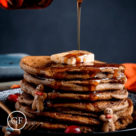 Christmas Gingerbread Protein Pancakes Image