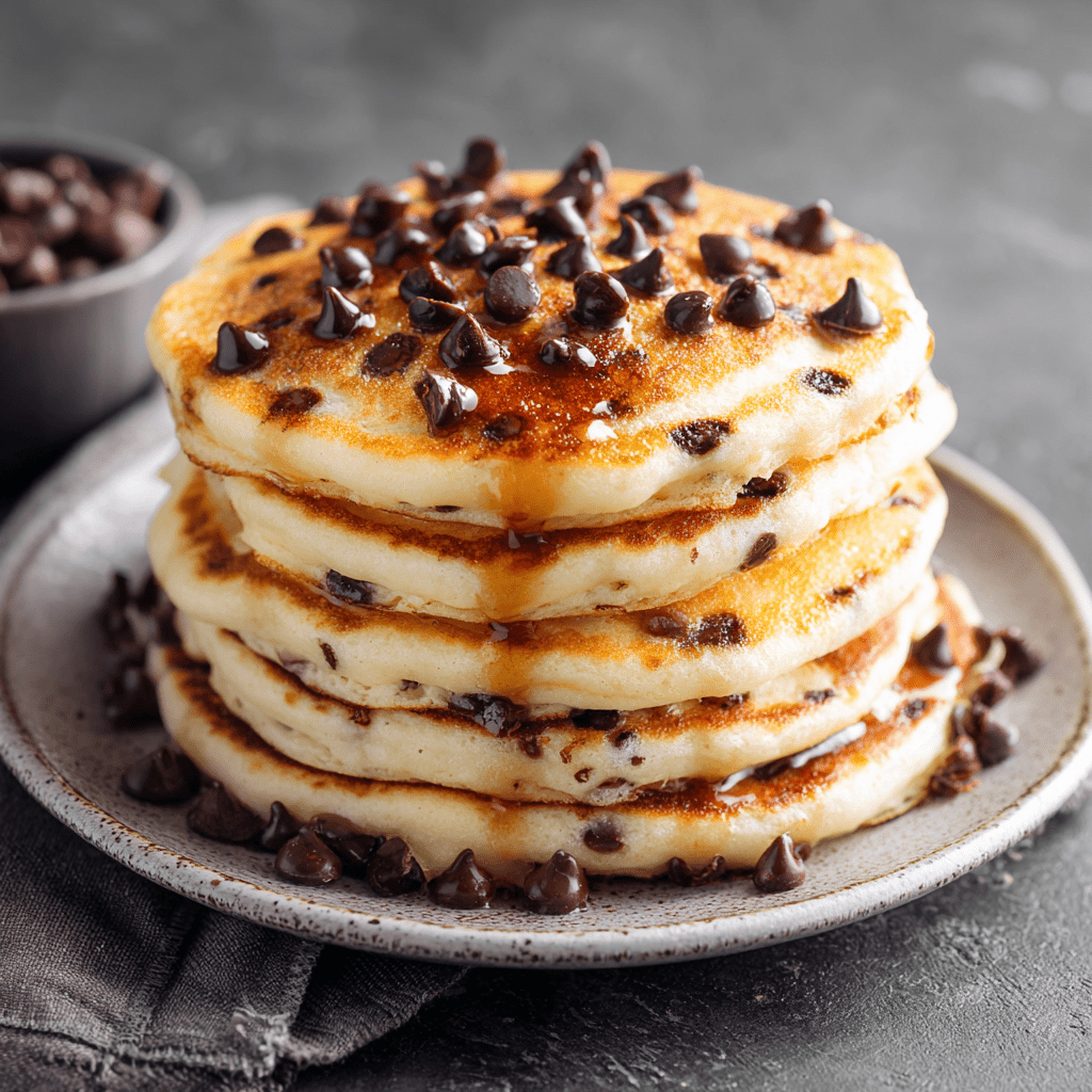 Chocolate Chip Protein Pancakes meal prep - Mother of Macros