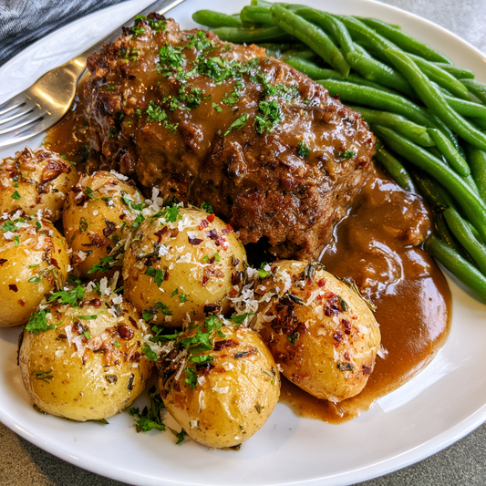 *Meatloaf & Bistro Potatoes