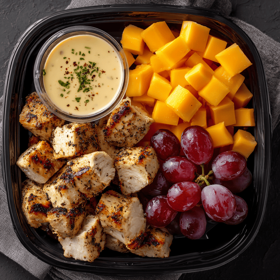 Fresh 'n Fit: Grilled Chicken Dippers meal prep - Mother of Macros