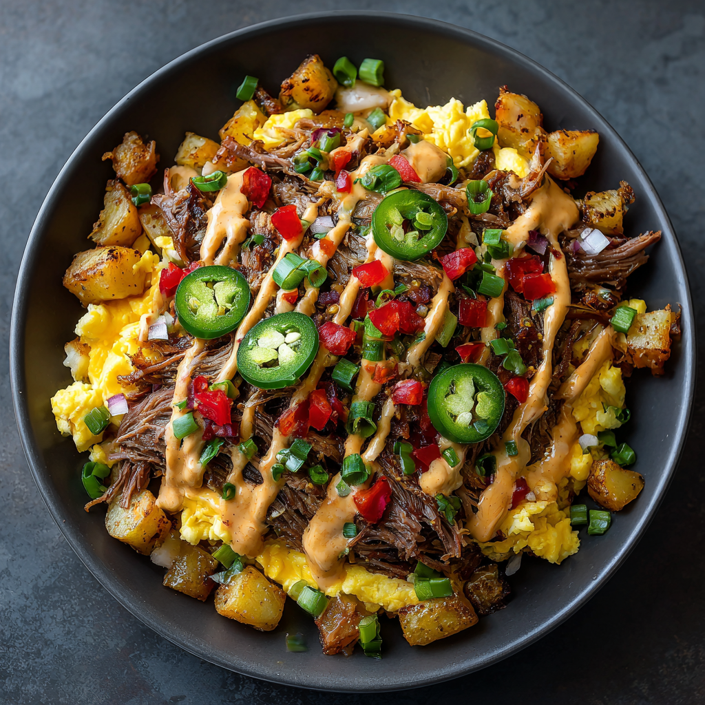 *Brisket Breakfast Power Bowl meal prep - Mother of Macros