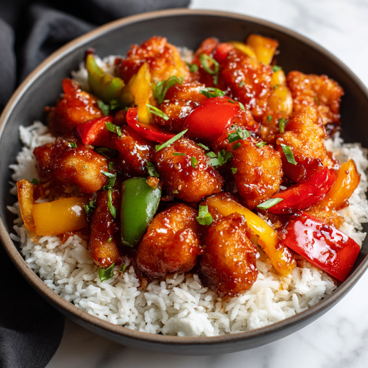 *Sweet & Sour Chicken meal prep - Mother of Macros