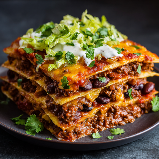 **Mile High Taco Pie meal prep - Mother of Macros