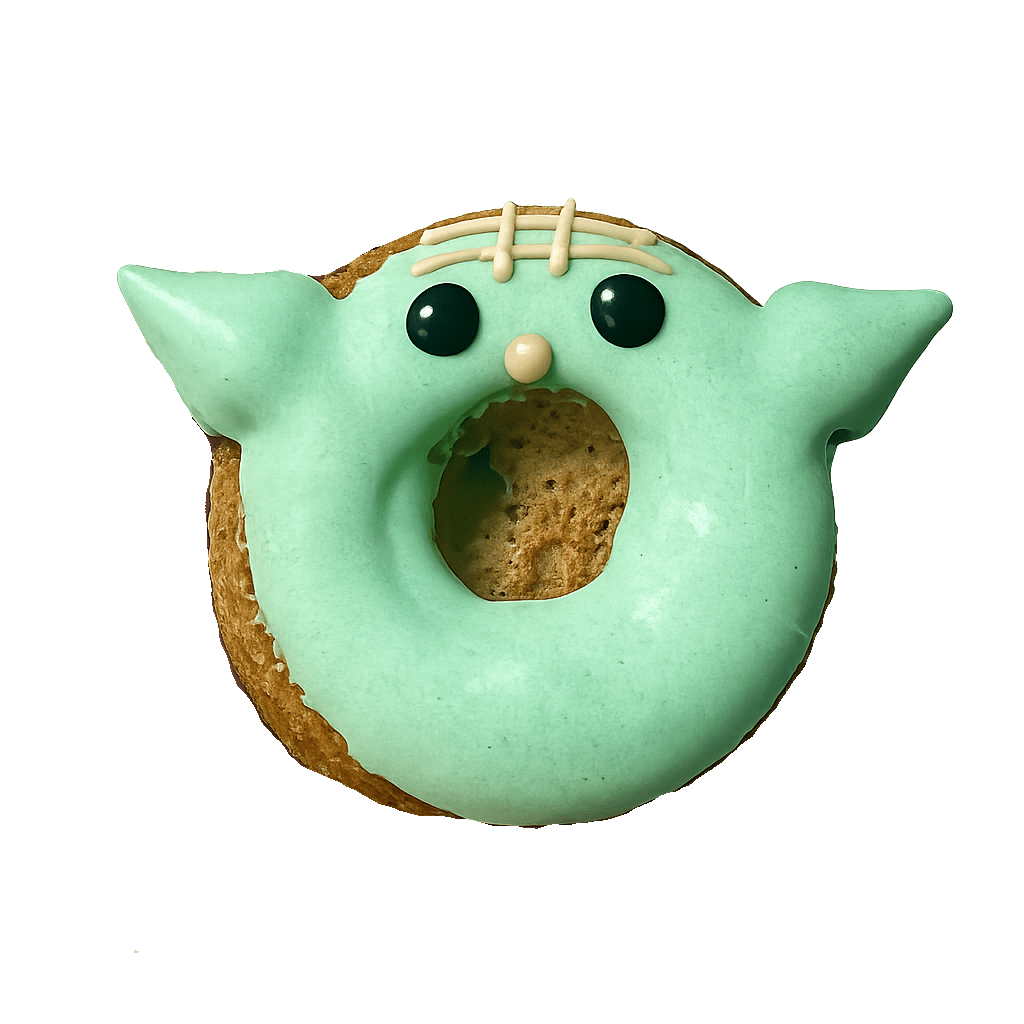 *Clean Cheatz: Baby Yoda Protein Donuts 4 Pack Image