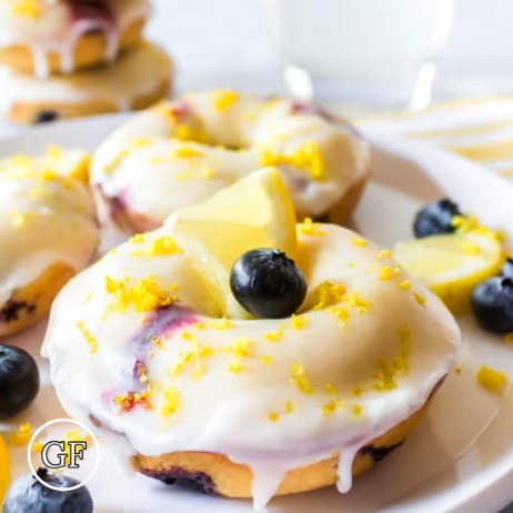 *Clean Cheatz: Lemon Blueberry 4 Pack of Donuts Image
