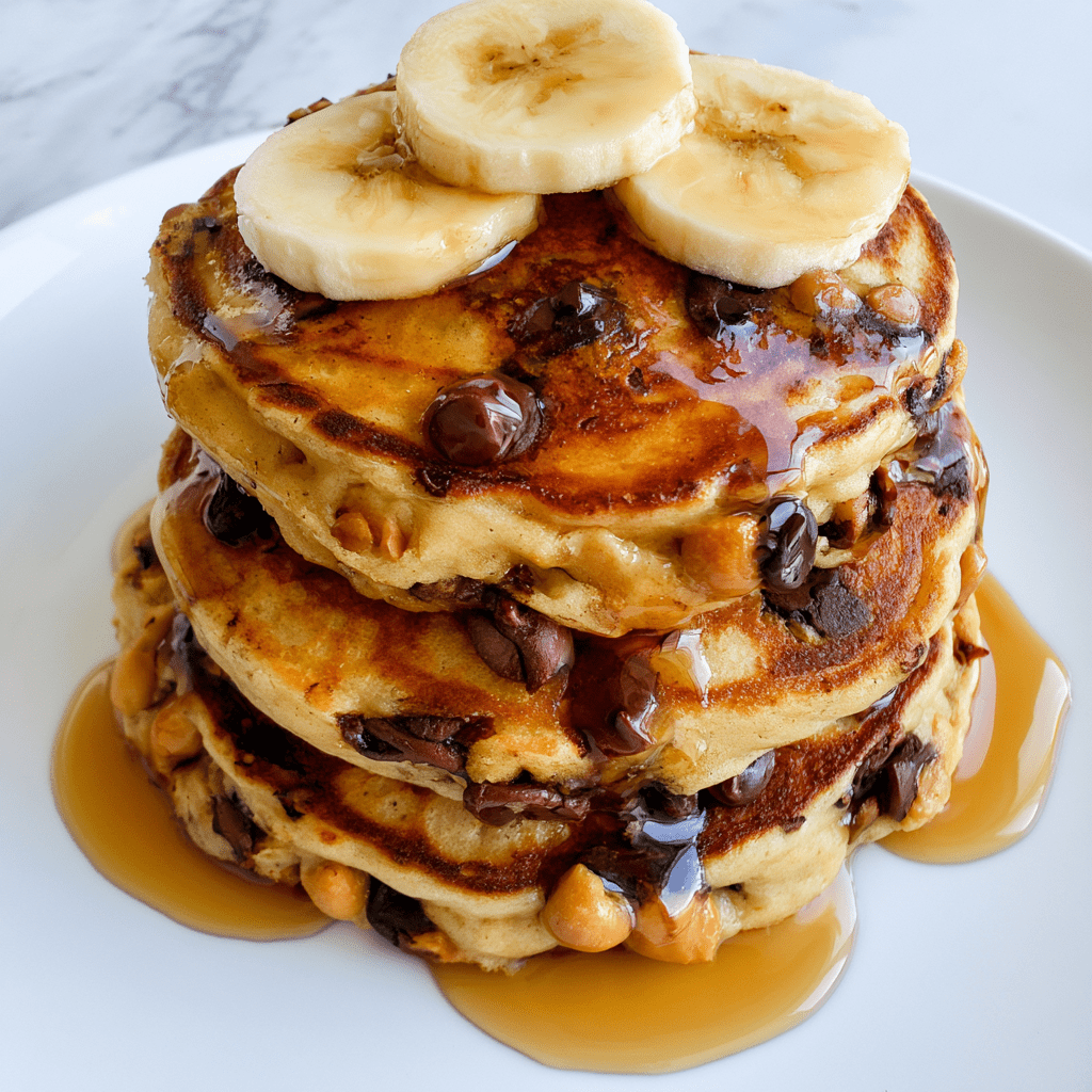 Chunky Monkey Protein Pancakes meal prep - Mother of Macros