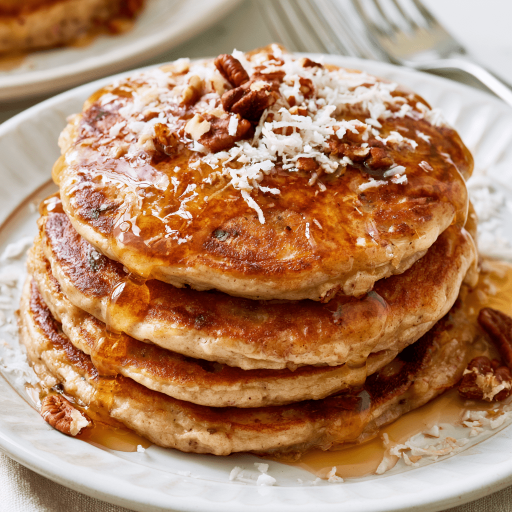 Honey Pecan Coconut Pancakes Image