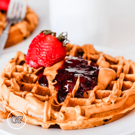 *PB&J Protein Waffle meal prep - Mother of Macros